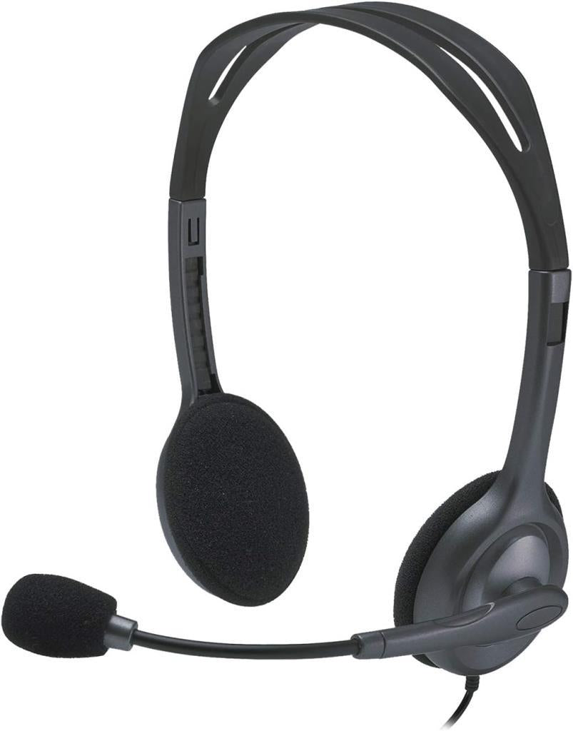 Logitech H111 Kablolu Stereo Kulak Üstü Mikrofonlu Kulaklık, Standart 3.5 mm Jak Girişi, 235 Kablo Uzunluğu, Siyah Outlet
