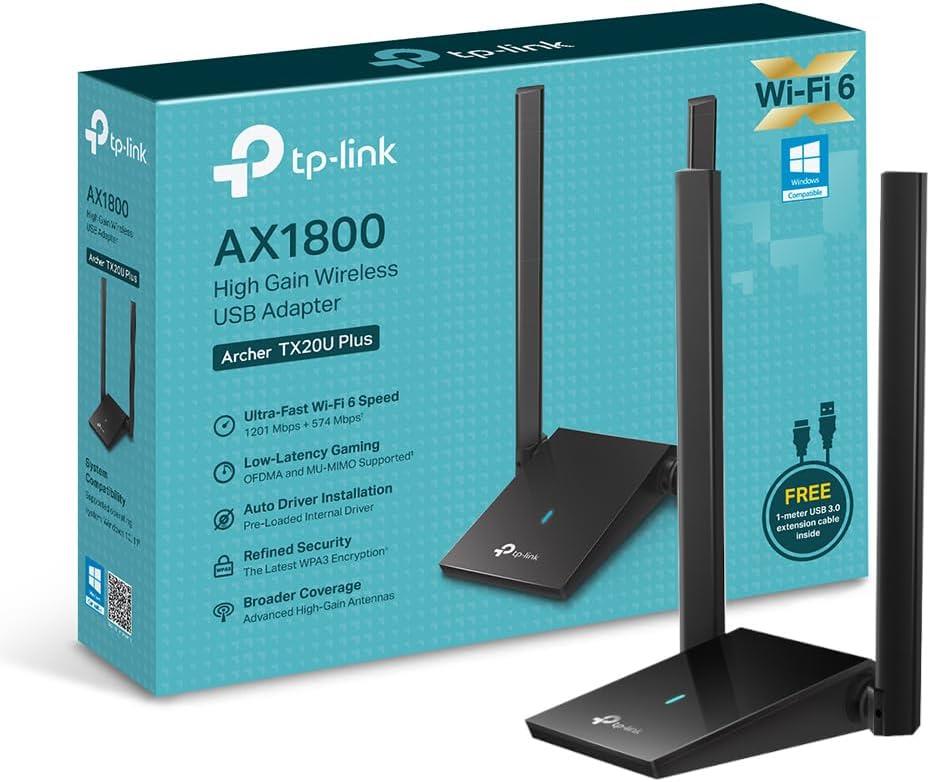 TP-Link Archer TX20U Plus 1800 Mbps Wireless Network Adapter - DISPLAY