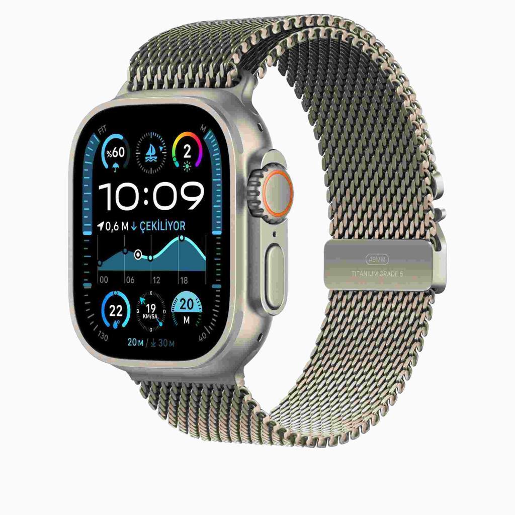 49 mm Natürel Titanyum Milano Loop-Küçük Boy-Outlet