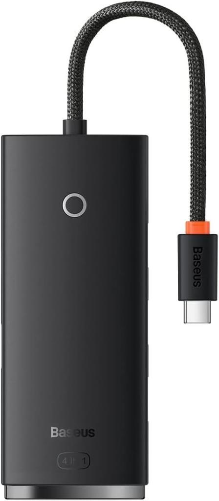 Baseus Lite 4in1 Multifonksiyonel Type-C Hub Dock Station Siyah Outlet