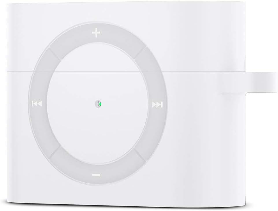 Spigen AirPods Pro ile Uyumlu Kılıf Classic Shuffle Retro Tasarım Beyaz Kapak - ASD02217 - Outlet