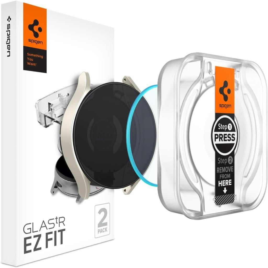 Spigen Galaxy Watch 6 (40mm) Cam Ekran Koruyucu Kolay Kurulum Glas.tR EZ Fit Slim HD (2 Adet) - AGL06522 Outlet