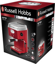 Russell Hobbs 28250-56 Retro Red Espresso Machine Display 