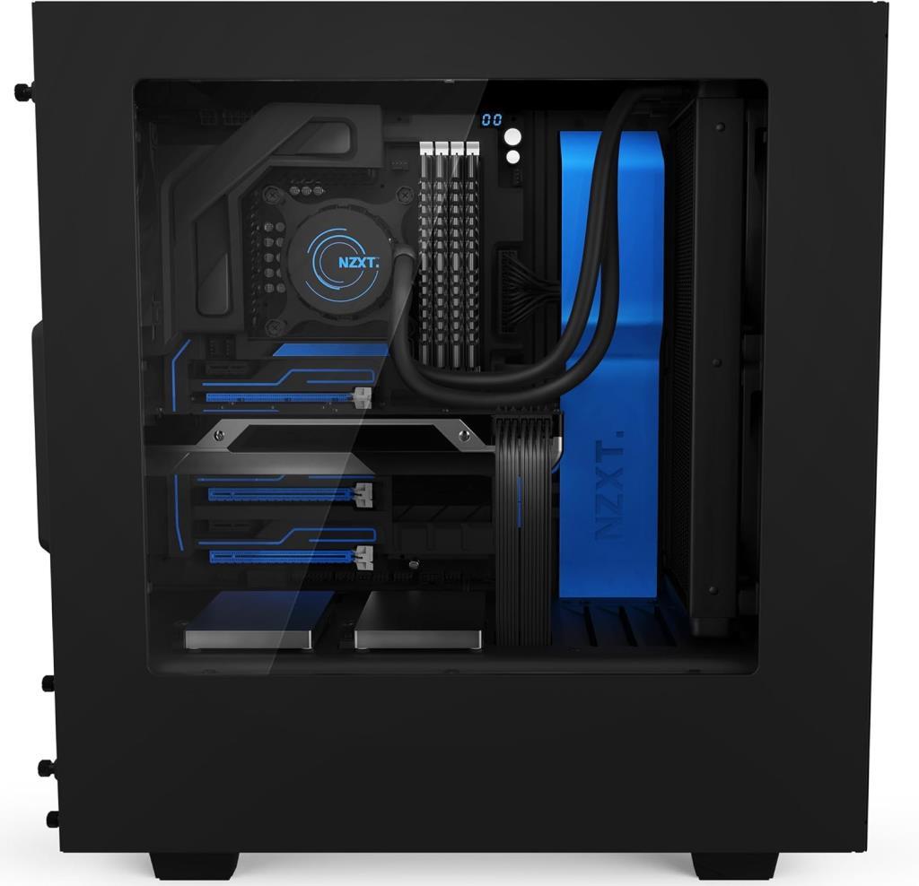 NZXT S340 Elite Mavi Siyah ATX Oyuncu Kasası Teşhir