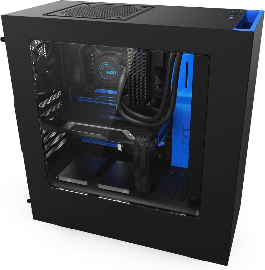 NZXT S340 Elite Mavi Siyah ATX Oyuncu Kasası Teşhir