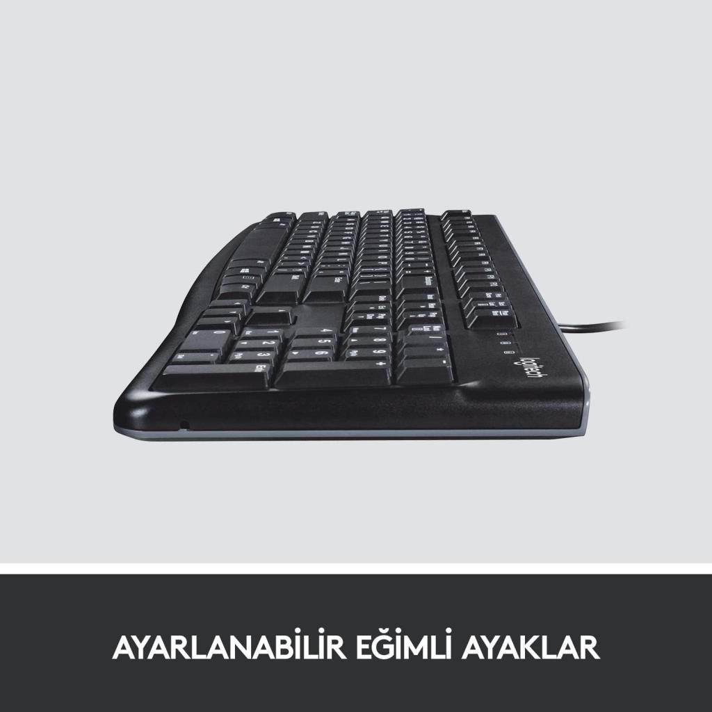 Logitech K120 920-002505 Q Kablolu Klavye Outlet