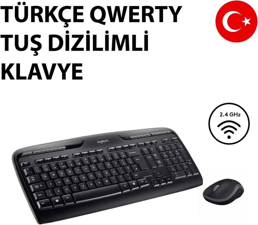 Logitech MK330 Kablosuz Klavye Mouse Seti Outlet