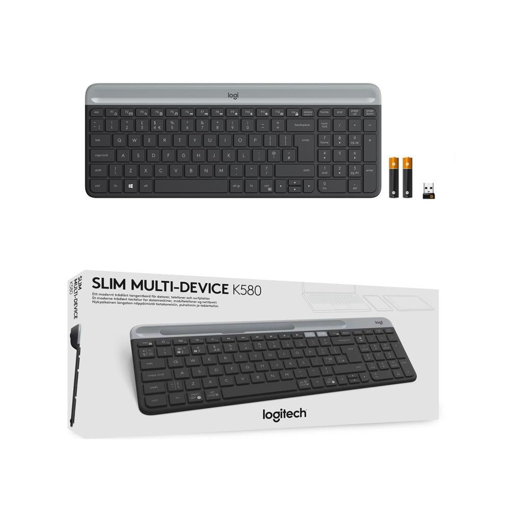 Logitech K580 Slim Bluetooth Siyah Klavye Outlet
