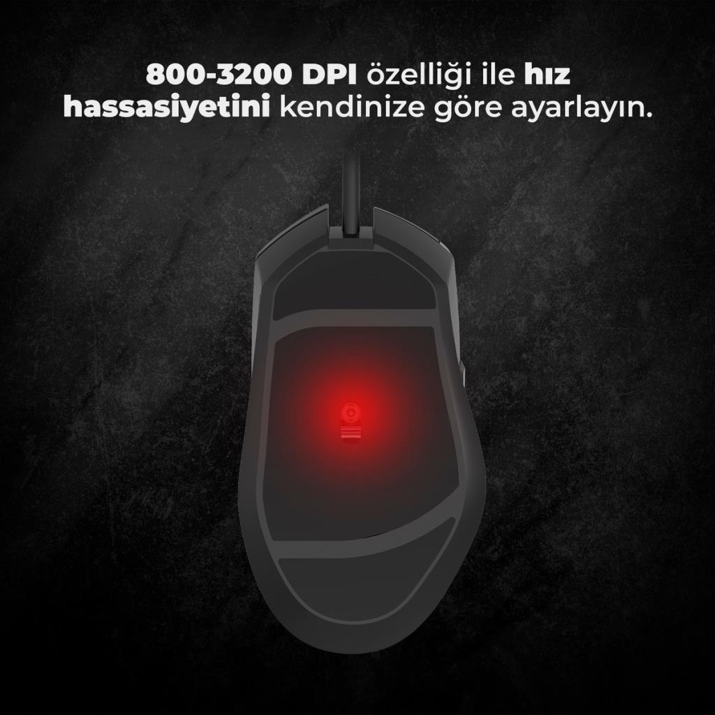 Lenovo Lecoo MS106 RGB Ergonomik Optik Kablolu Oyuncu Mouse Outlet