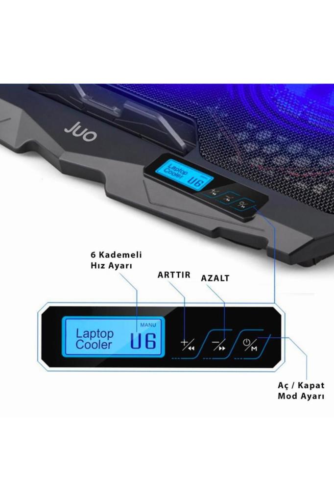 Juo C1 4 Fanlı 14"-17" Laptop Soğutucu Outlet