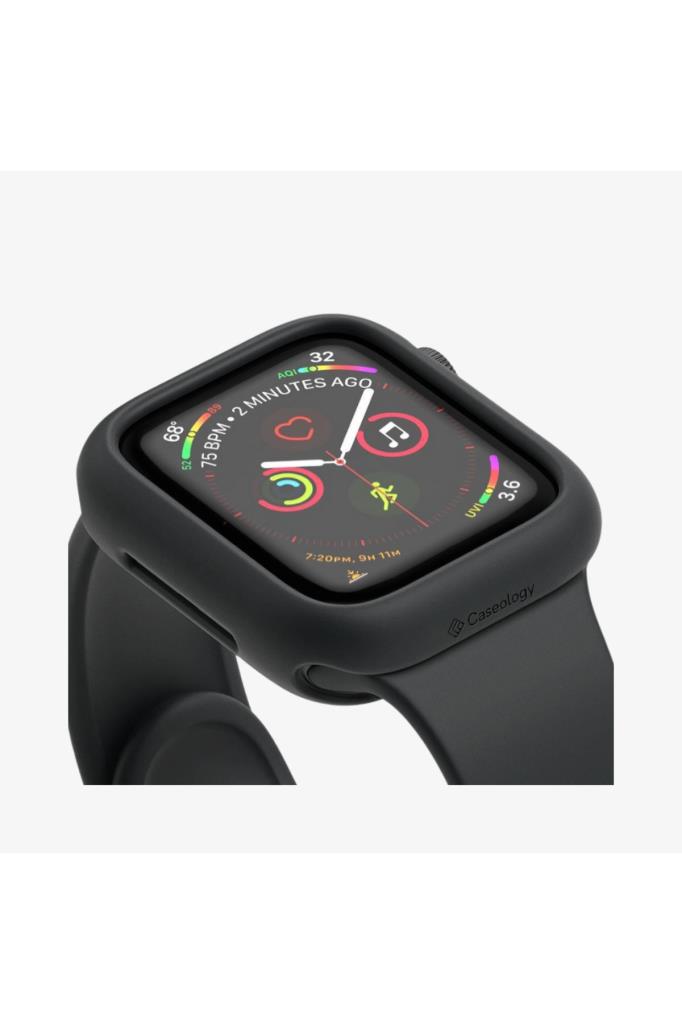 Spigen Caseology Apple Watch 41mm/40mm (Seri 9/8/7/6/SE/SE2/5/4) Kılıf Nero Black - W440-NRO-BK Teşhir