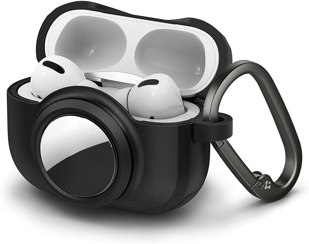 Spigen AirPods Pro (1.nesil) / AirTag ile Uyumlu Kılıf Tag Armor Duo Black - ACS03167 Teşhir