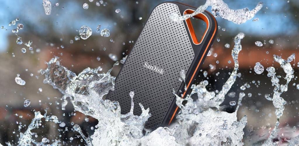 SanDisk Extreme PRO V2 SDSSDE81-2T00-G25 USB 3.2 2 تيرابايت محرك أقراص SSD محمول - معروض