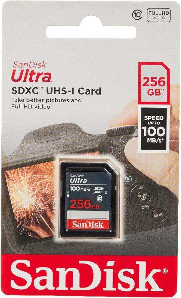 SanDisk Ultra SDSDUNR-256G-GN3IN Class 10 UHS-I U1 256 GB Hafıza Kartı Teşhir