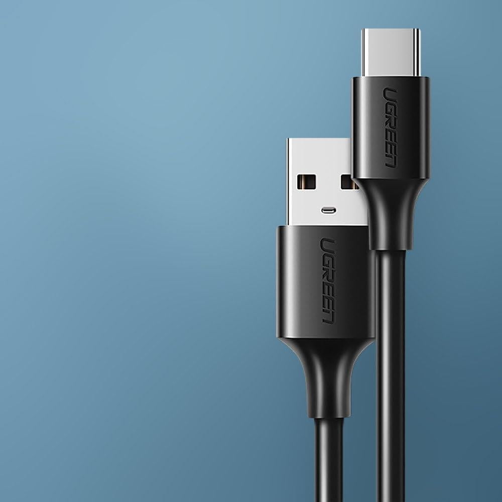 Ugreen USB 3.0 to USB C Data ve Şarj Kablosu Siyah 1 Metre