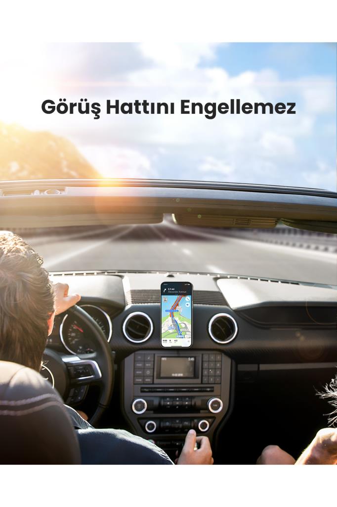 Ugreen Manyetik Mıknatıslı Araç İçi Telefon Tutucu, Siyah, 80785