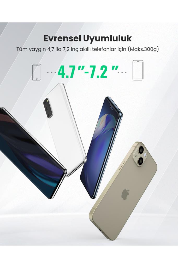 Ugreen Manyetik Mıknatıslı Araç İçi Telefon Tutucu, Siyah, 80785 Teşhir