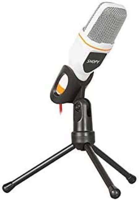Snopy SN-340M TALKY Beyaz Masaüstü Mikrofon Teşhir