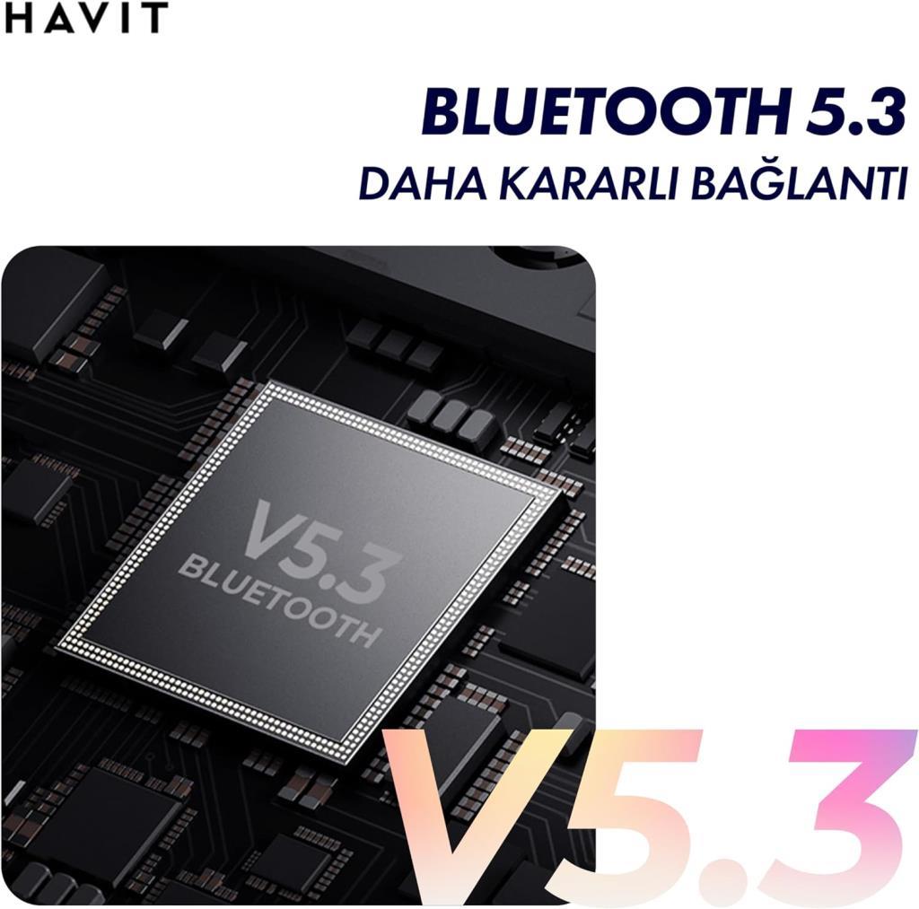 Havit H630BT Pro ANC Siyah Kulak Üstü Bluetooth Kulaklık - OUTLET