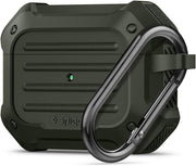 Spigen AirPods Pro ile Uyumlu Kılıf Tough Armor Çift Katmanlı Zırh Koruma Koyu Yeşil Kapak - ASD00539 - Outlet