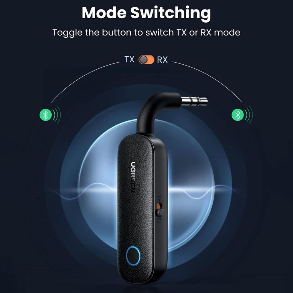 Ugreen Aux Bluetooth 5.0 Transmitter & Receiver Kablosuz Ses Adaptörü Teşhir