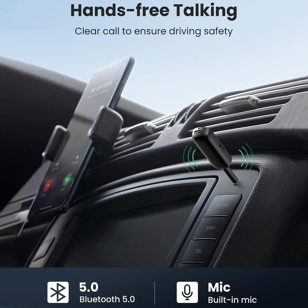 Ugreen Aux Bluetooth 5.0 Transmitter & Receiver Kablosuz Ses Adaptörü Teşhir
