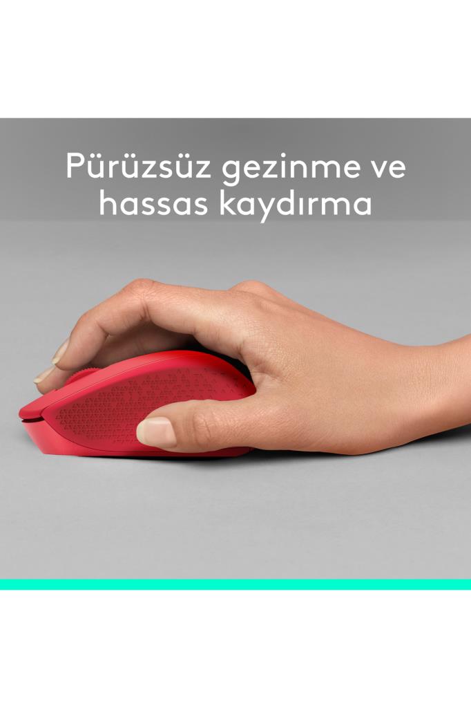 Logitech M330 Silent Plus 910-004911 Kırmızı Sessiz Optik Kablosuz Mouse Outlet