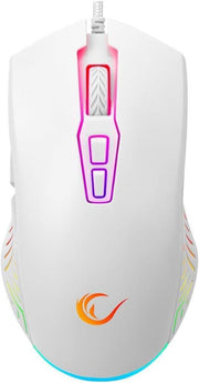 Rampage Spear SMX-G68 Beyaz RGB Makrolu Ergonomik Optik Kablolu Oyuncu Mouse Outlet