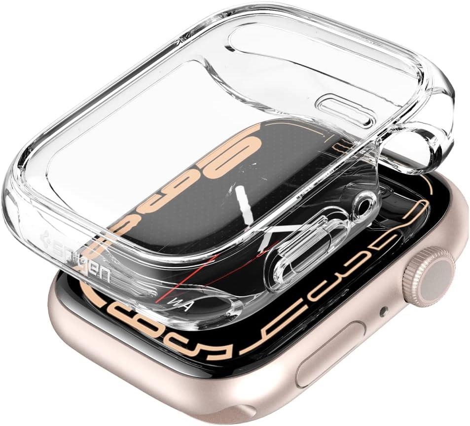 Spigen Apple Watch 41mm (Seri 9/8/7) ile uyumlu Kılıf Ultra Hybrid Crystal Clear - ACS04188 Outlet