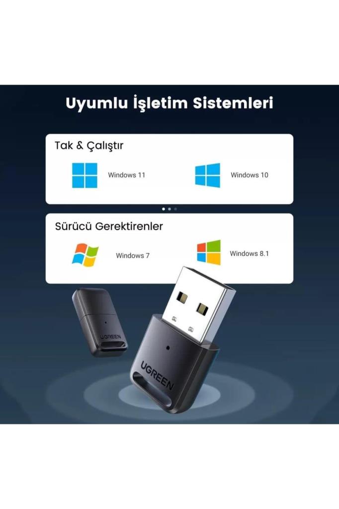 Ugreen Usb Bluetooth 5.0 Mini Dongle Adaptör