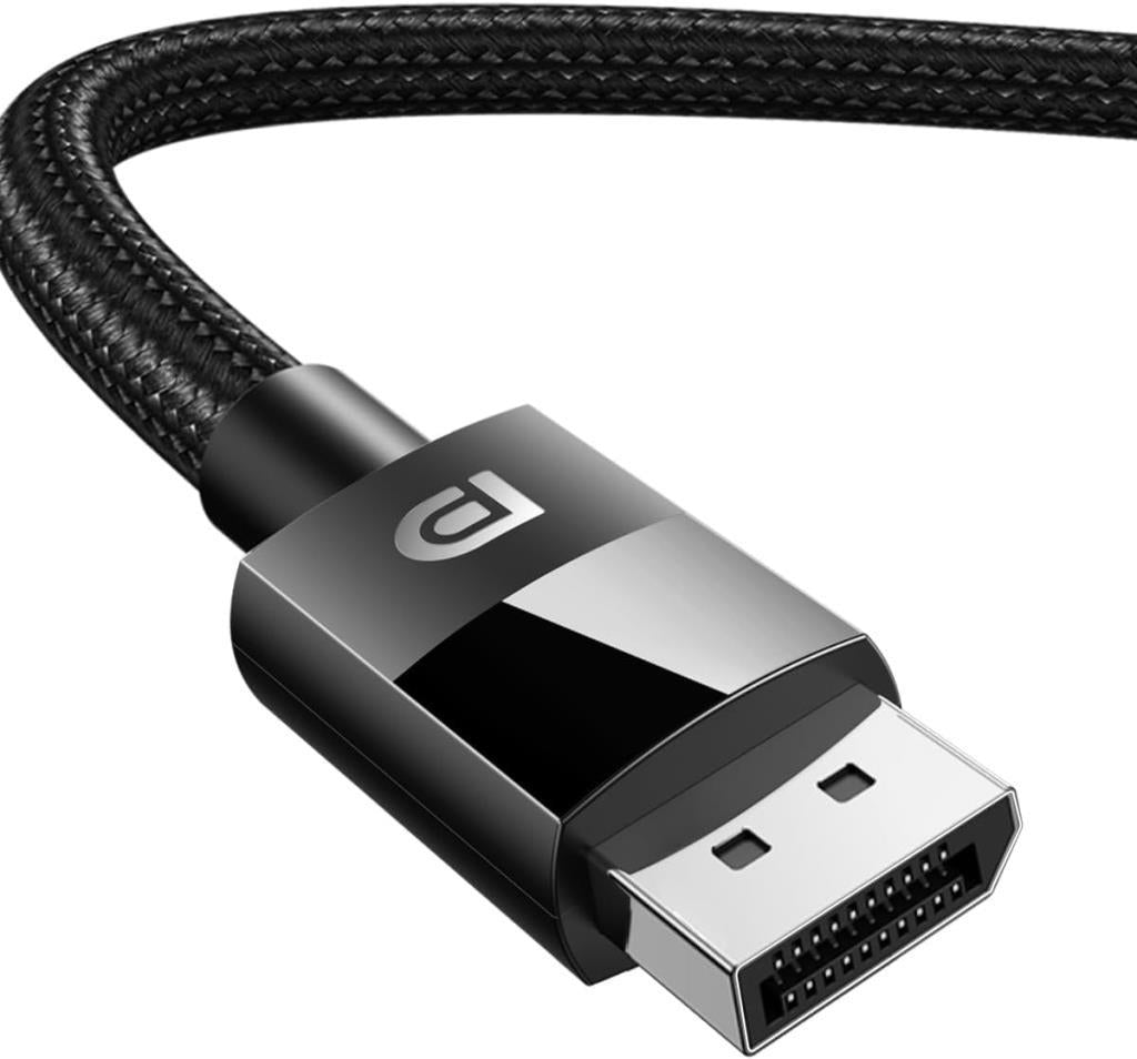 Ugreen 80391 8K 60 Hz Display Port To Display Port 1.4 Örgülü Kablo 1.5 Metre, Siyah