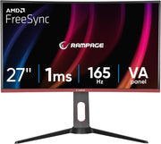 Rampage VOYAGER VY27R165C 27" 1 ms Full HD FreeSync Curved Pivot Oyuncu Monitörü-Outlet
