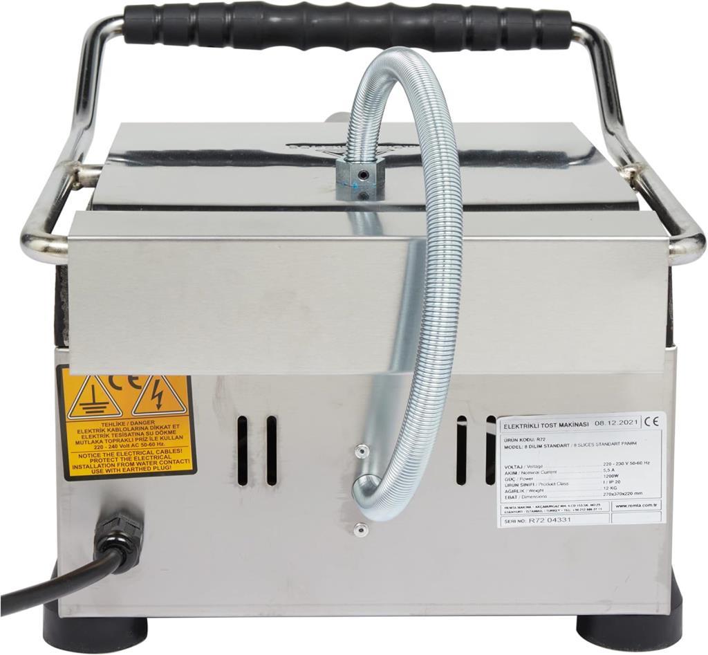 Remta R72 8 Dilim 1200 W Sanayi Tipi Tost Makinesi - Teşhir