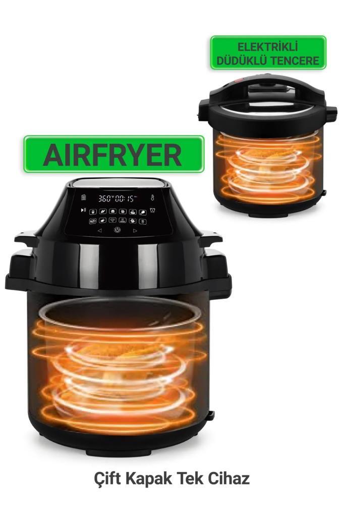 Wiami 2in1 AirFrey Özellikli Çok Amaçlı Pişirici-TEŞHİR
