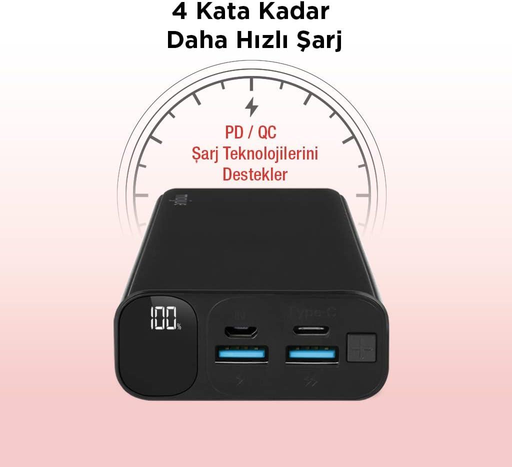 Mojue PB06 20000 mAh Hızlı Şarj Powerbank - Outlet