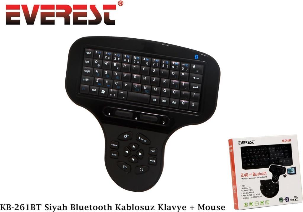 Everest KB-261T Kablosuz Klavye Mouse Seti Teşhir