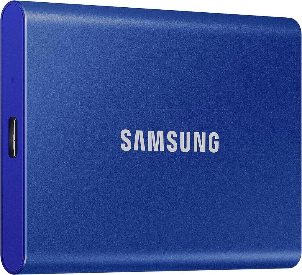 Samsung T7 MU-PC500H/WW Mavi USB 3.2 500 GB Taşınabilir SSD - Teşhir