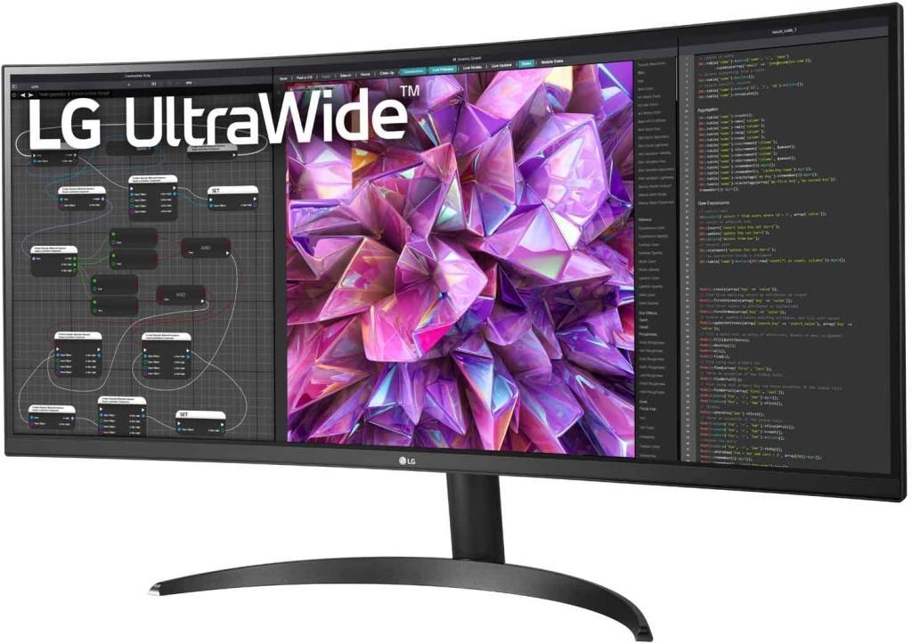 LG UltraWide 34WQ60C-B 34" 5 ms QHD Curved IPS Oyuncu Monitörü Teşhir