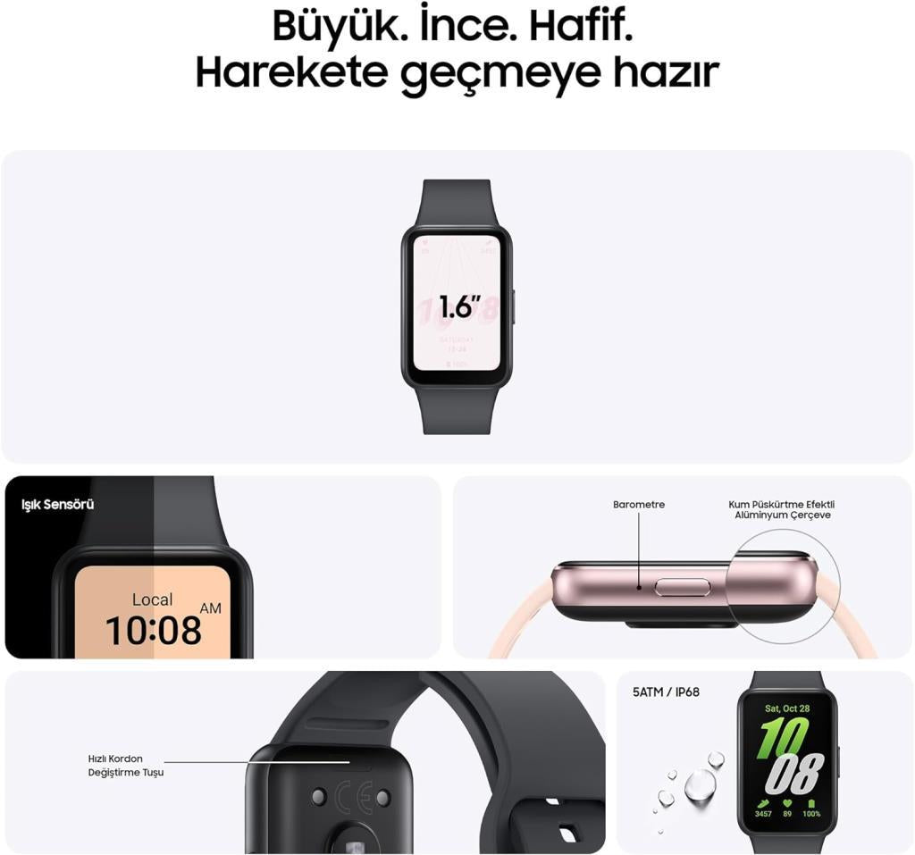 Samsung Galaxy Fit 3 Gri Akıllı Bileklik - Outlet