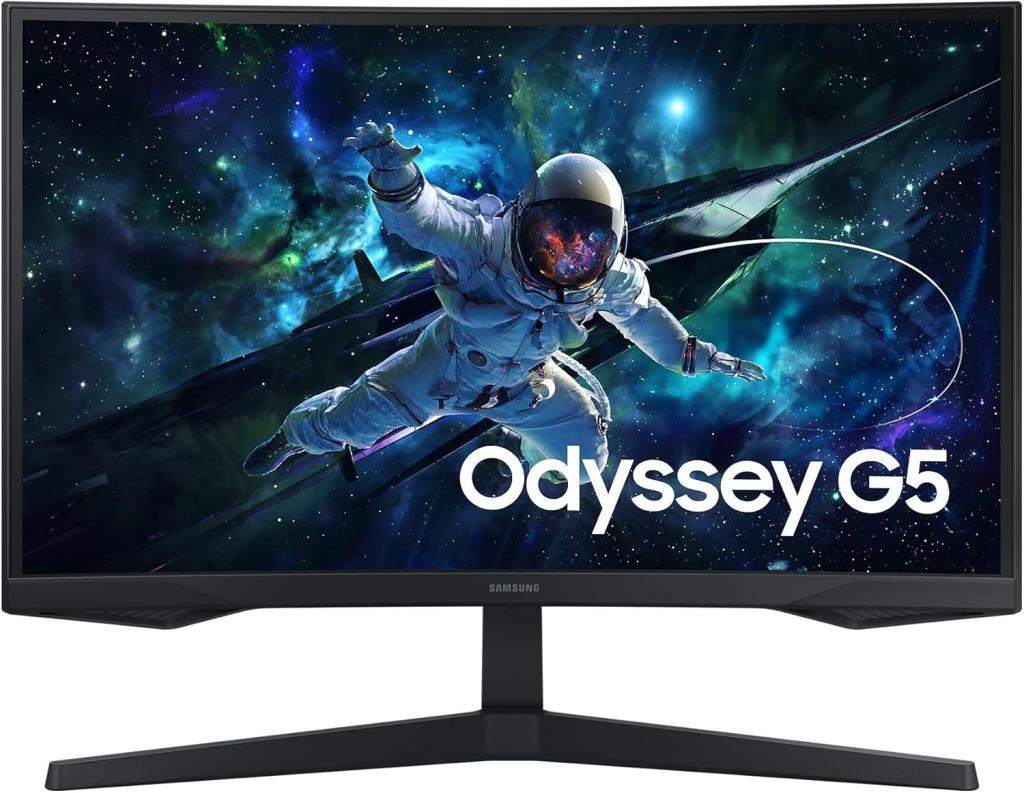 Samsung Odyssey G5 G55C LS27CG552EUXUF 27" 1 ms 2K Curved 165 Hz Oyuncu Monitörü - Teşhir