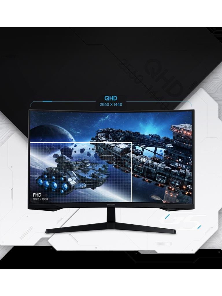 Samsung Odyssey G5 G55C LS27CG552EUXUF 27" 1 ms 2K Curved 165 Hz Oyuncu Monitörü - Teşhir