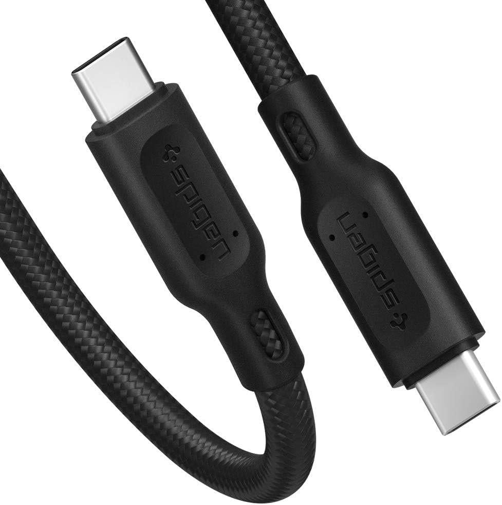 Spigen DuraSync 1 m Type-C to Type-C 100 W Hızlı Şarj Kablosu Siyah Outlet