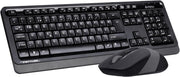 A4 Tech FG1010 2.4G Q Türkçe FN-Multimedya Klavye+Optik 2000DPI Mouse Siyah/Gri Kablosuz Set Outlet