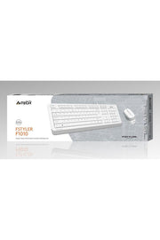 A4 Tech F1010 Beyaz Kablolu Klavye Mouse Seti Outlet