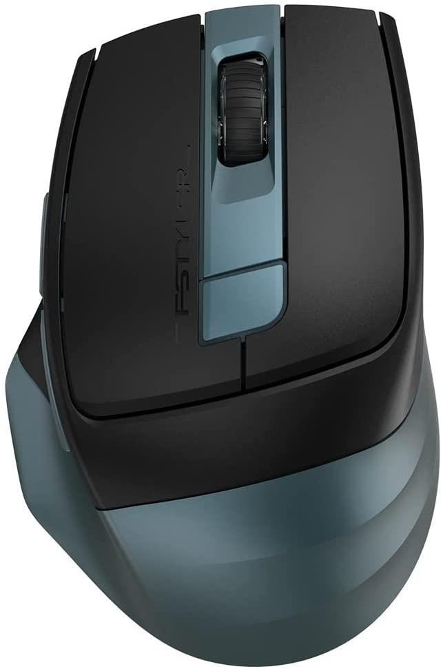 A4 TECH FB35C Bluetooth+2.4GHz Nano Optical 2400DPI Rechargeable Wireless Mouse (Green/Grey)