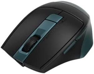A4 TECH FB35C ماوس لاسلكي بلوتوث + 2.4 جيجا هرتز نانو بصري 2400 نقطة لكل بوصة قابل لإعادة الشحن (أخضر/رمادي)