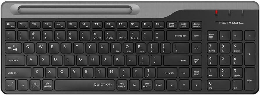 A4tech A4 Tech FBK25 (Q) Türkçe FN-Multimedya Bluetooth & 2.4Ghz Nano Kablosuz Klavye, Siyah Outlet