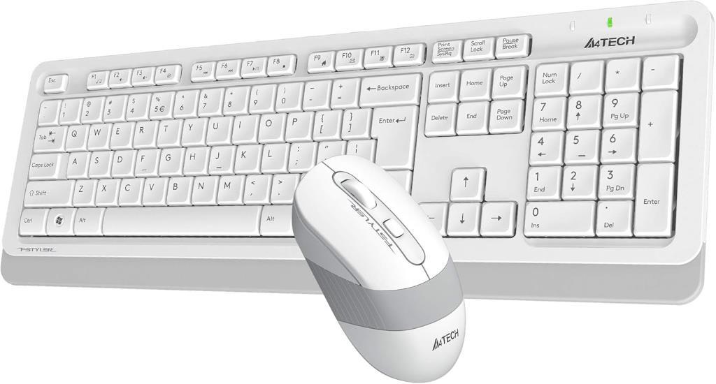 A4 Tech FG1010 Beyaz Q Kablosuz Klavye Mouse Seti Teşhir