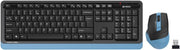 A4 Tech FG1035 Mavi Kablosuz Klavye Mouse Seti Outlet
