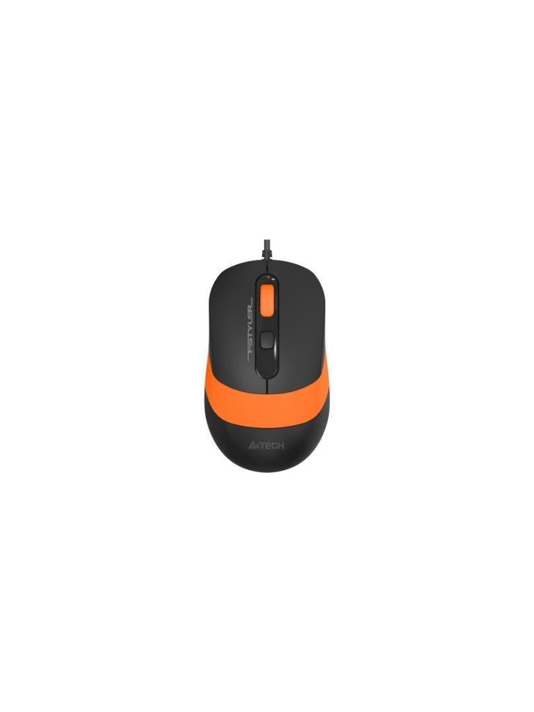 A4 Tech FM12 Fstyler USB Optik 1200DPI Mouse, 4 Yönlü, SiyS
